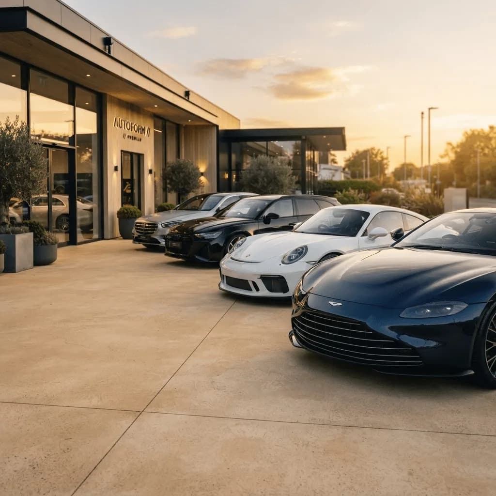 Rows of vehicles available on our forecourt